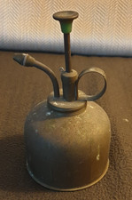 Vintage Brass Thumb Pump Oil Can or Sprayer/Mister. Unbranded.