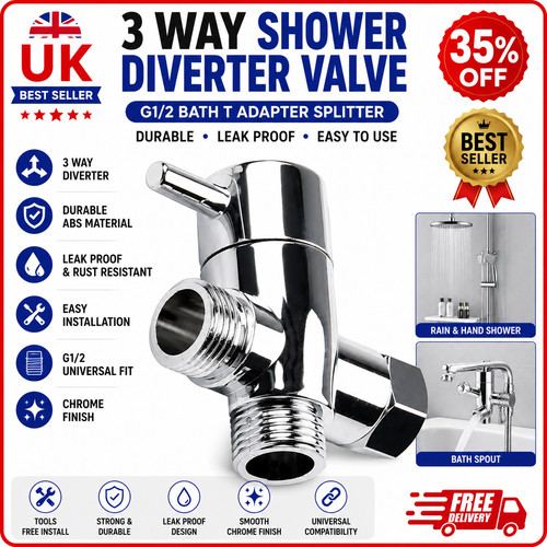 Way shower head diverter - head,