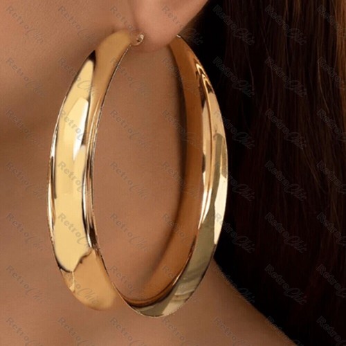 Big gold hoop earrings extra - hoop,