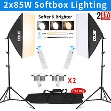2X LED Softbox Lighting Kit