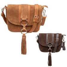 Ladies Suede Cross Body Bag