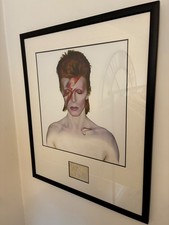 DAVID BOWIE SIGNED MENU