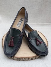 BN HB Italian tri-colour luxury leather loafers shoes size 4/37