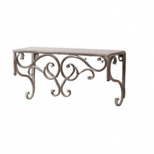 Wrought iron shelf ornate home - wrought-iron,