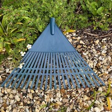 Plastic garden rake for leaves - garden,