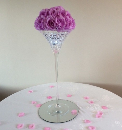 Martini vase hire 60cm - martini,