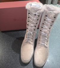 Loro Piana Snow Dream Walk Beaver Fur 38.5 Boots Excellent condition