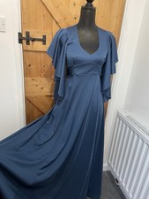 VTG 60s 70s BLUE TEAL FLUTTER