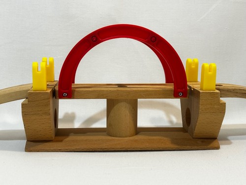 Wooden swing bridge with - wooden,