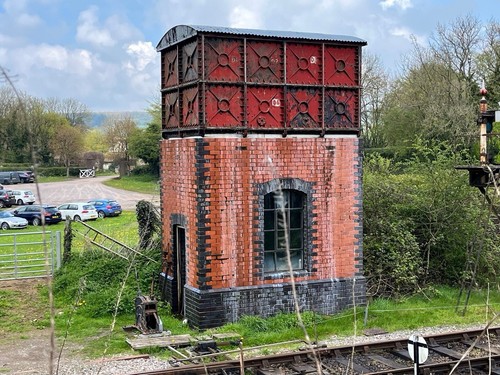 Water tower model - water,