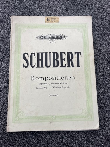 Vintage schubert piano sheet - piano,