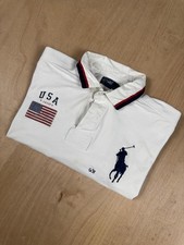 🇺🇸 Polo Ralph Lauren USA Flag Polo Shirt XXL – White