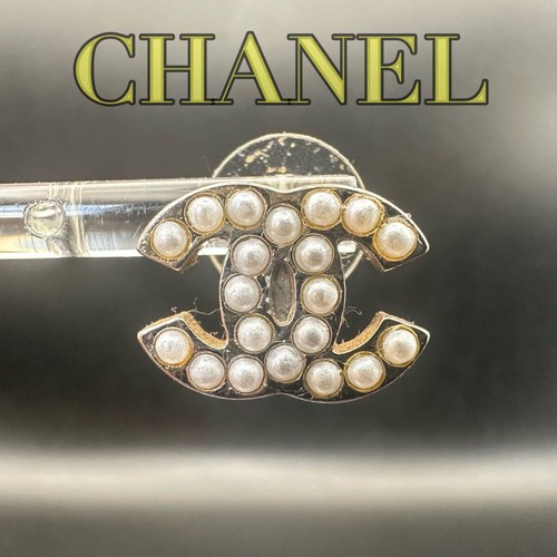 Chanel pearl silver earrings - pearl,
