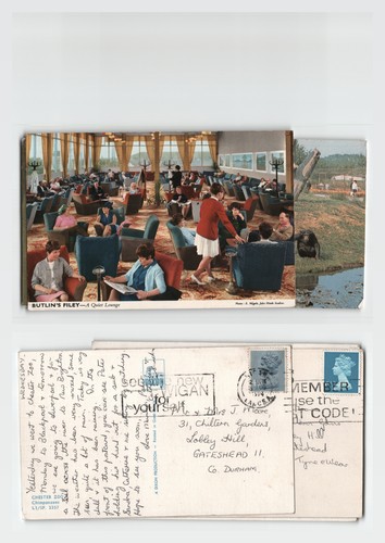 Postcard butlin s filey - postcard,