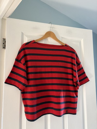 Finisterre top red navy - top,