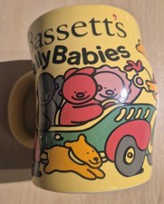 90’s Vintage Bassetts Jelly Babies Mug Yellow Wobbly Ceramic Design – Rare