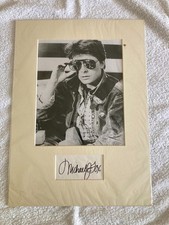 Michael J Fox American Actor Hollywood Icon Signed  Mounted Display Autographed