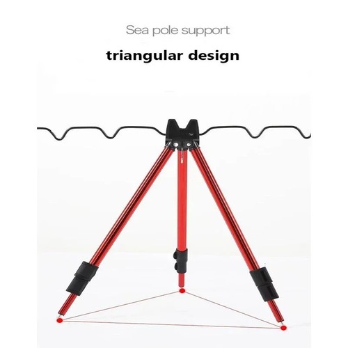 Telescopic fishing rod tripod - telescopic,