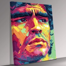 Diego Maradona Icon Abstract