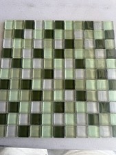 Light green Mix Glossy Glass