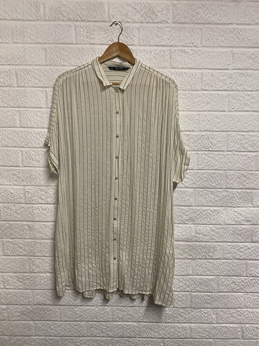 Zara basic light yellow shirt