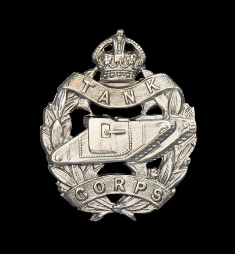 Tank corps cap badge - tank,
