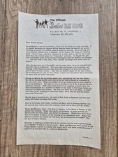 Original 1970 Beatles Fan Club