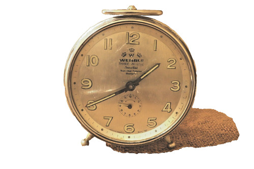 Vintage alarm clock wehrle - clock, 3