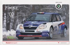 Postcard pot card Skoda Fabia