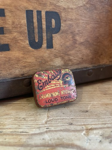 Vintage empty tin embassy - vintage,