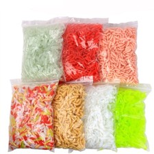 50Pcs Silicone Fishing Lures Artificial Baits Jigging Earthworms Baits