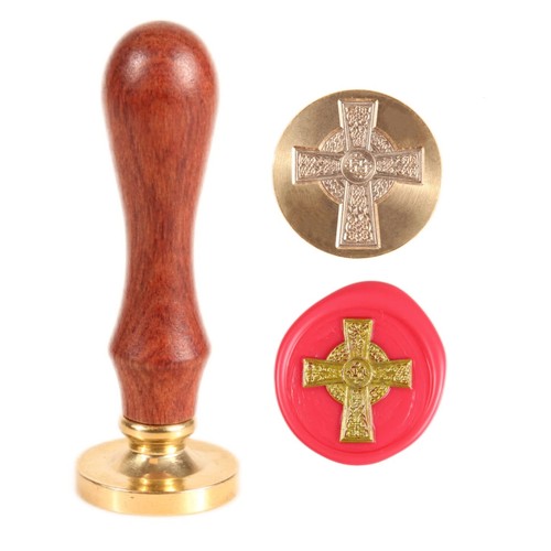 Celtic cross wax seal stamp - cross,