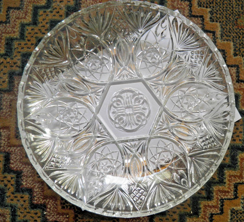 Cut crystal centrepiece fruit - cut,