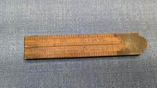 Vintage Rabone Boxwood & Brass Architect's Ruler Rule No 1119 Made in England