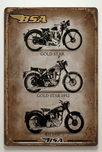 Classic bsa motorcycles - bsa, metal