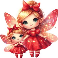 Watercolour Mother's Day Fairy Wall Art Bedroom Van Vinyl Sticker Decal 6 Sizes