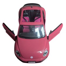 Mattel Barbie 2013 Vintage Volkswagen The Beetle Hot Pink Toy Car 