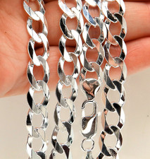 silver curb chain 22 inch long
