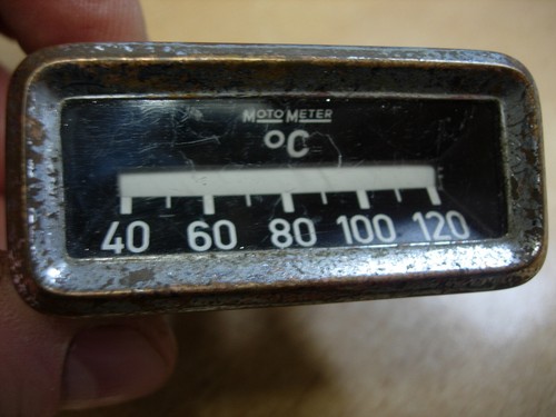 Vintage moto meter temperature - meter,