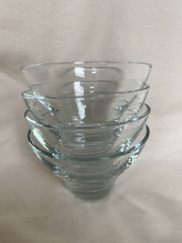 Vintage clear glass sundae ice - sundae,