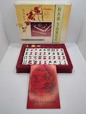 Vintage Mah Jongg Chinese Game Of Four Winds 144 Tiles Game Gibson Games Rare