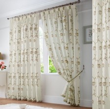 Pair of Curtains Cream Voile
