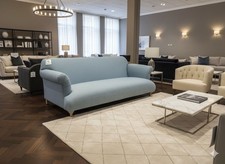 LOAF Large Soufflé Sofa In Blue Bunting Clever Linen