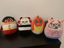 Ryan’s World Squishmallows Bundle Red Titan, Sheldon, Combo Panda, Alpha Lexa