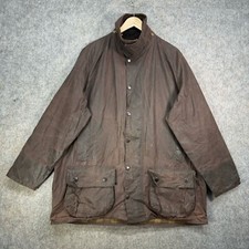Barbour Beaufort Wax Jacket Mens Size UKXXL Brown A190 Cotton Country Field Coat
