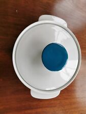 Rosenthal Thomas Medaillon Emerald and White Atomic Daisy Lidded Casserole 