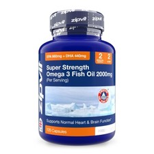 Omega 3 Fish Oil 2000mg EPA 660mg DHA 440mg Supports Heart & Brain Function