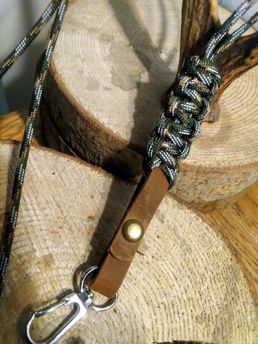 Handmade rope leather gundog - handmade, rope/leather