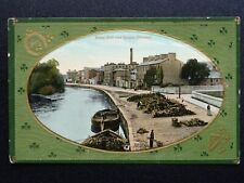 Tipperary CLONMEL River Suir & Quays / Timber Barges c1907 Postcard by Valentine
