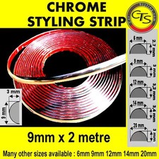 9mm x 2m CHROME CAR STYLING